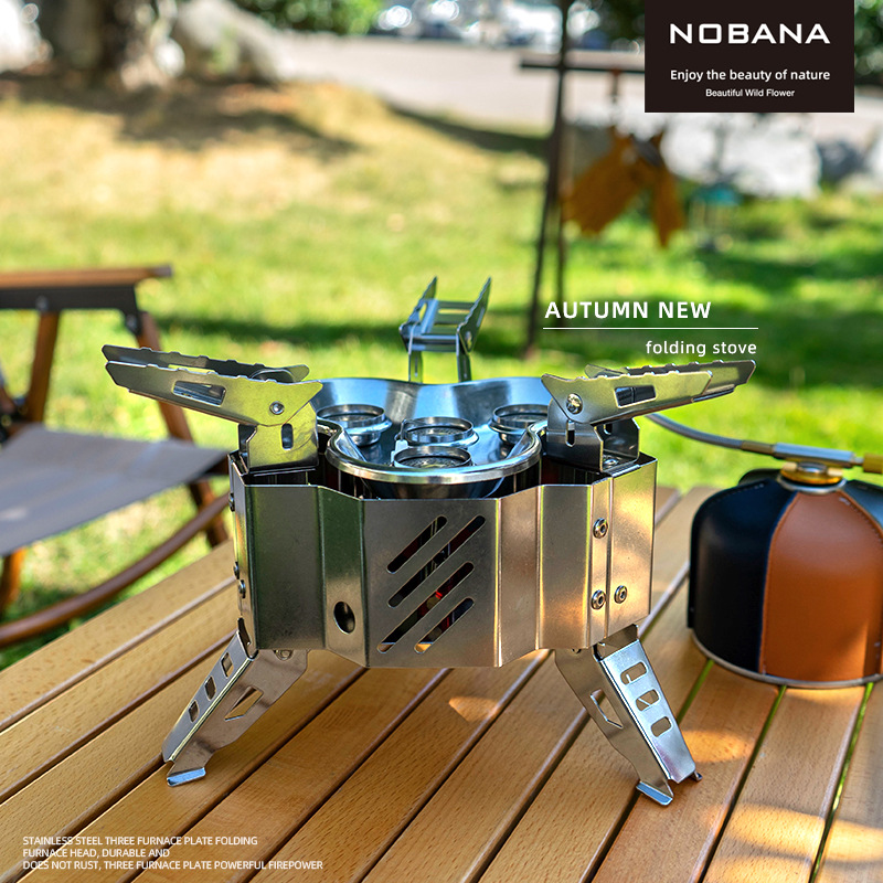Camping Cooking Fire Stove - Portable High-power Gas Stove for Camping,