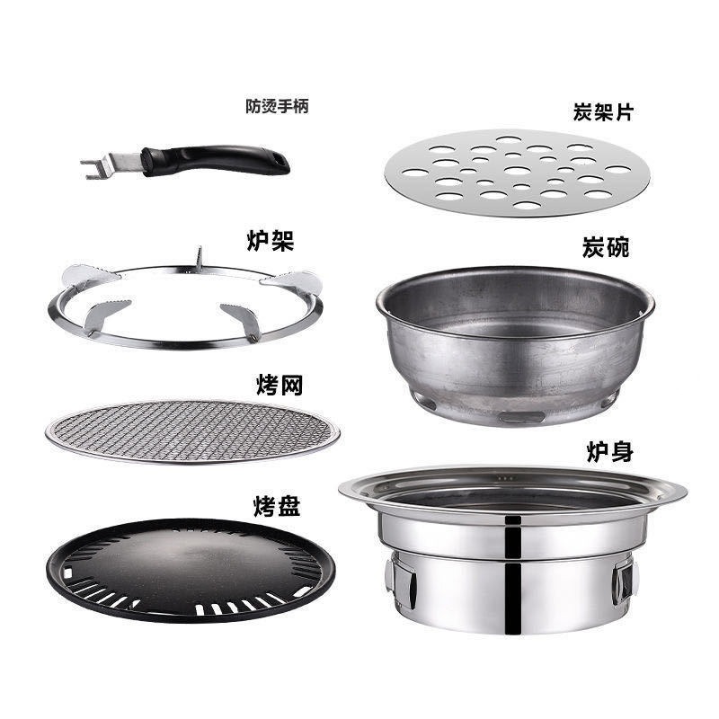 Camping Cooking Box - Stainless Steel Outdoor Barbecue Stove Household