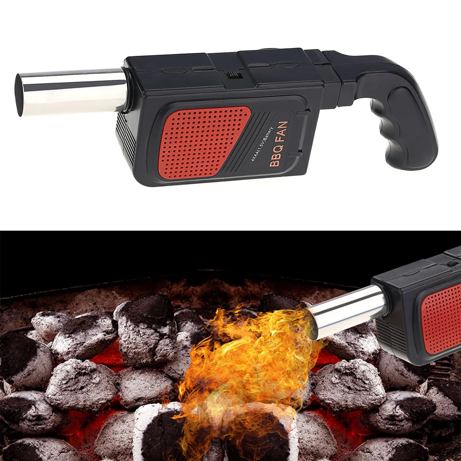 Camping Hiking Cooking - Portable Handheld Electric BBQ Fan Air