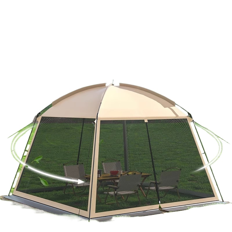 Camping Cooking Awning - Outdoor mesh camping tent pergola multi-person