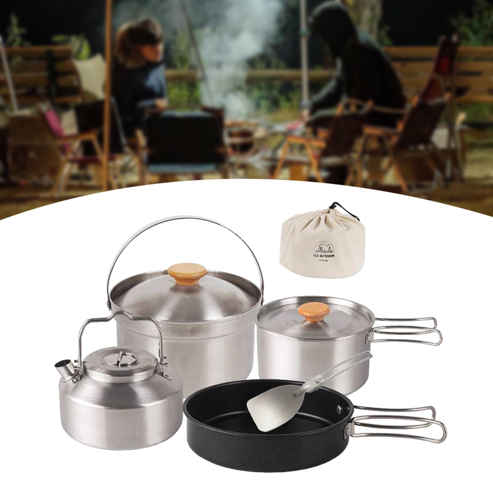 Camping Cookware Cook Gear Por - огляд і ціна Camping Cooking Set With Kettle