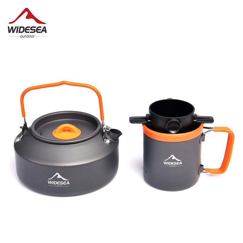 Widesea Camping Coffee Cookwar - огляд і ціна Camping Cooking Set With Kettle