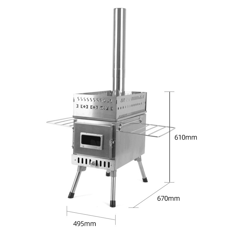 Stainless Steel Folding Wood B - огляд і ціна Camping Cooking Fire Stove