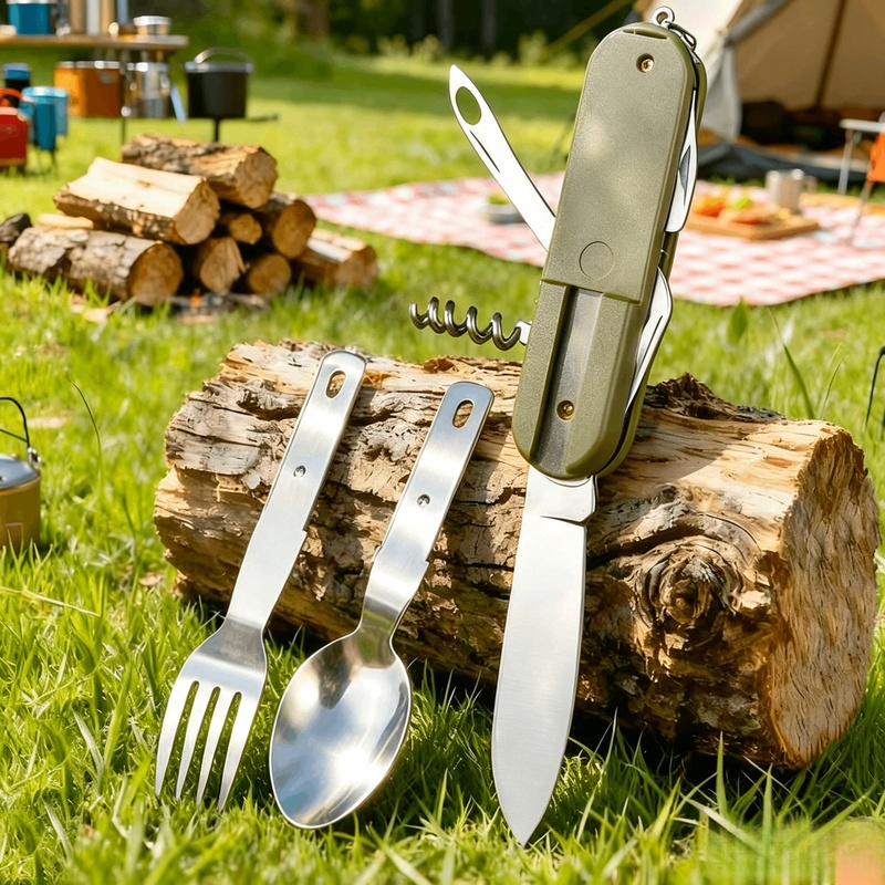 Stainless Steel 7 in 1 Camping - огляд і ціна Camping Cooking Knife Set