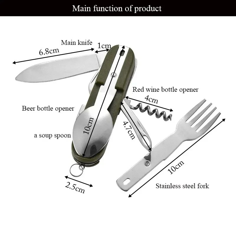 Stainless Steel 7 in 1 Camping - огляд і ціна Camping Cooking Knife Set