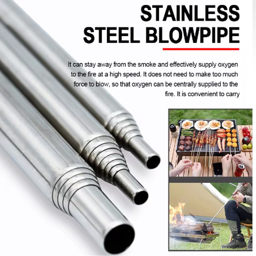 Stainless Steel Blowpipe Pocke - огляд і ціна Camping Hiking Cooking