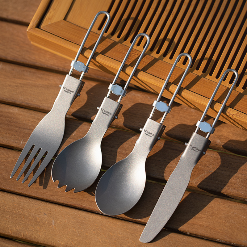 Tiartisan Titanium Spoon Spork - огляд і ціна Camping Outdoor Cooking Table