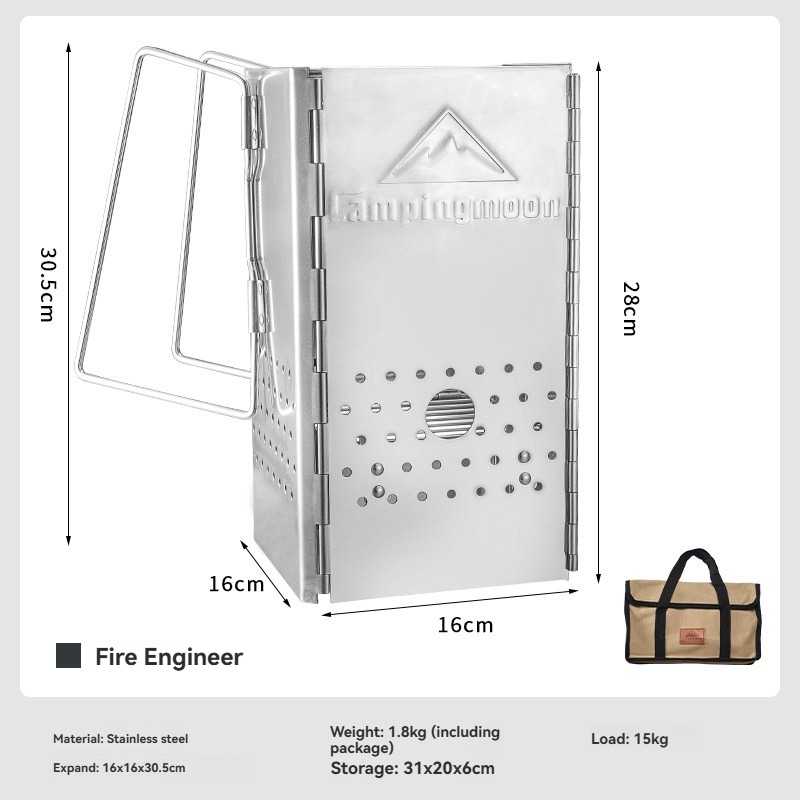 CAMPINGMOONMT-18 Foldable Port - огляд і ціна Charcoal Chimney Starter