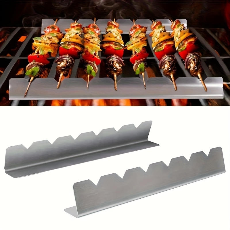 2pcs Kebab Rack Kebab Stands S - огляд і ціна Camping Cooking Utensil Holder