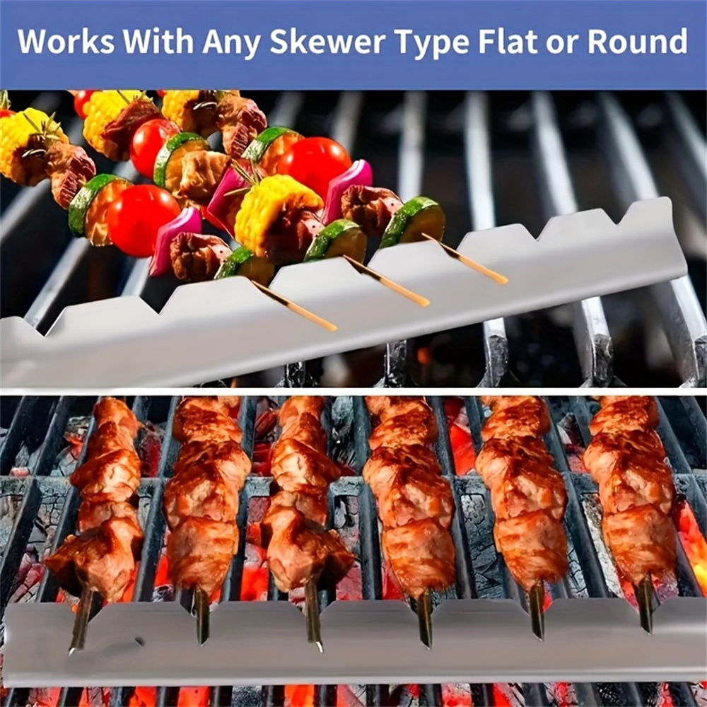 2pcs Kebab Rack Kebab Stands S - огляд і ціна Camping Cooking Utensil Holder