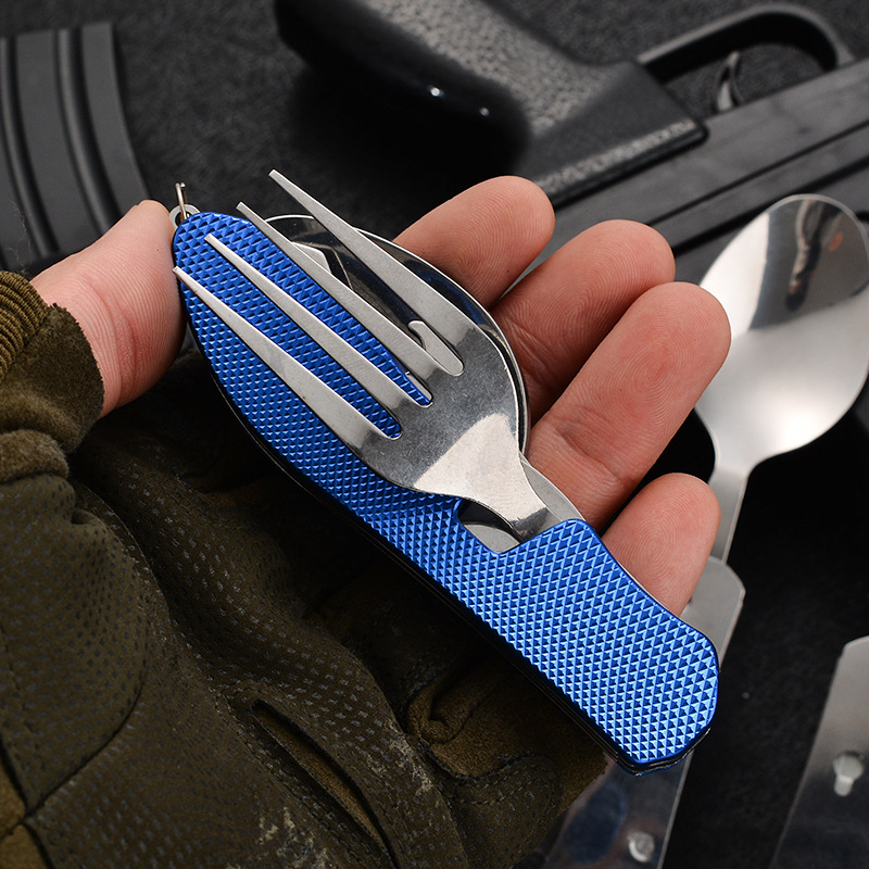 4 in1 Foldable Camping Utensil - огляд і ціна Camping Cooking Knife Set