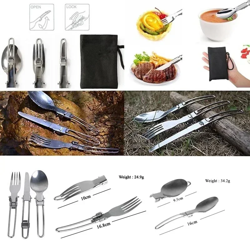 New Camping Pot  Portable Outd - огляд і ціна Camping Cooking Knife Set