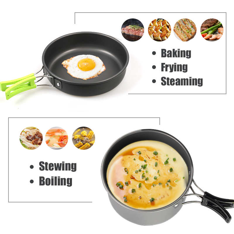 WESTTUNE Camping Cookware Kit  - огляд і ціна Camping Outdoor Cooking Table