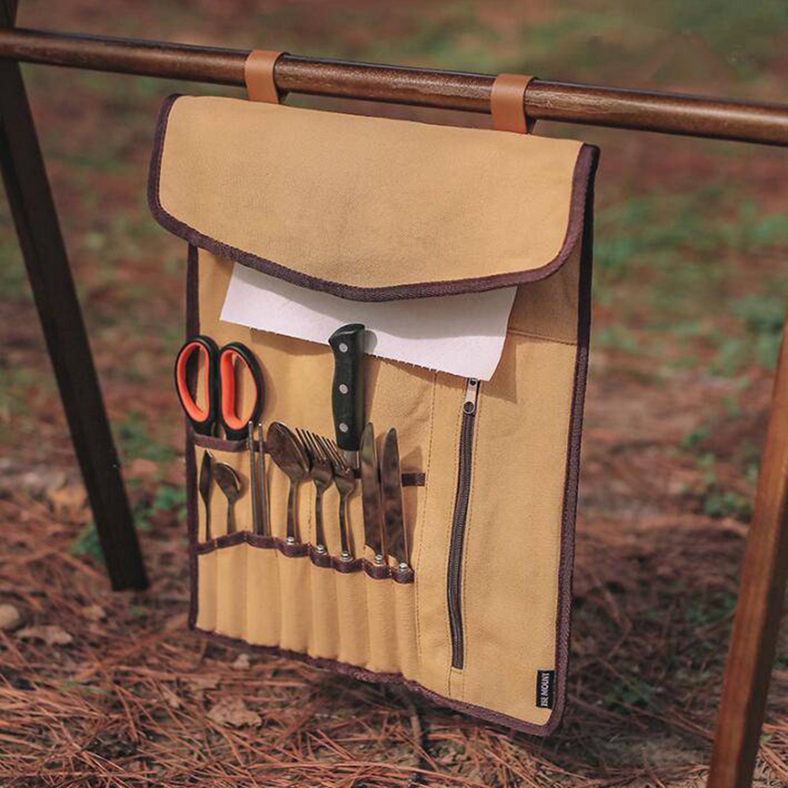 Portable Camping Utensil Roll  - огляд і ціна Camping Cooking Utensil Holder