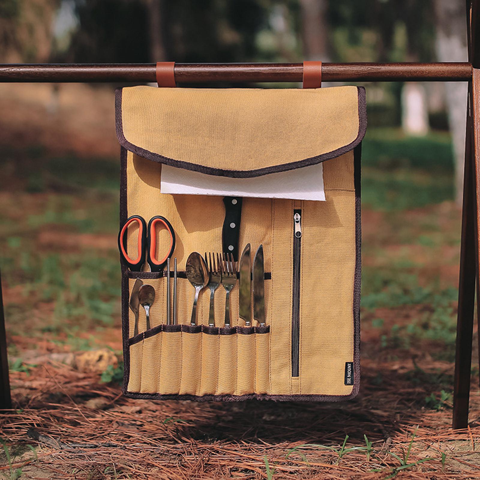 Portable Camping Utensil Roll  - огляд і ціна Camping Cooking Utensil Holder