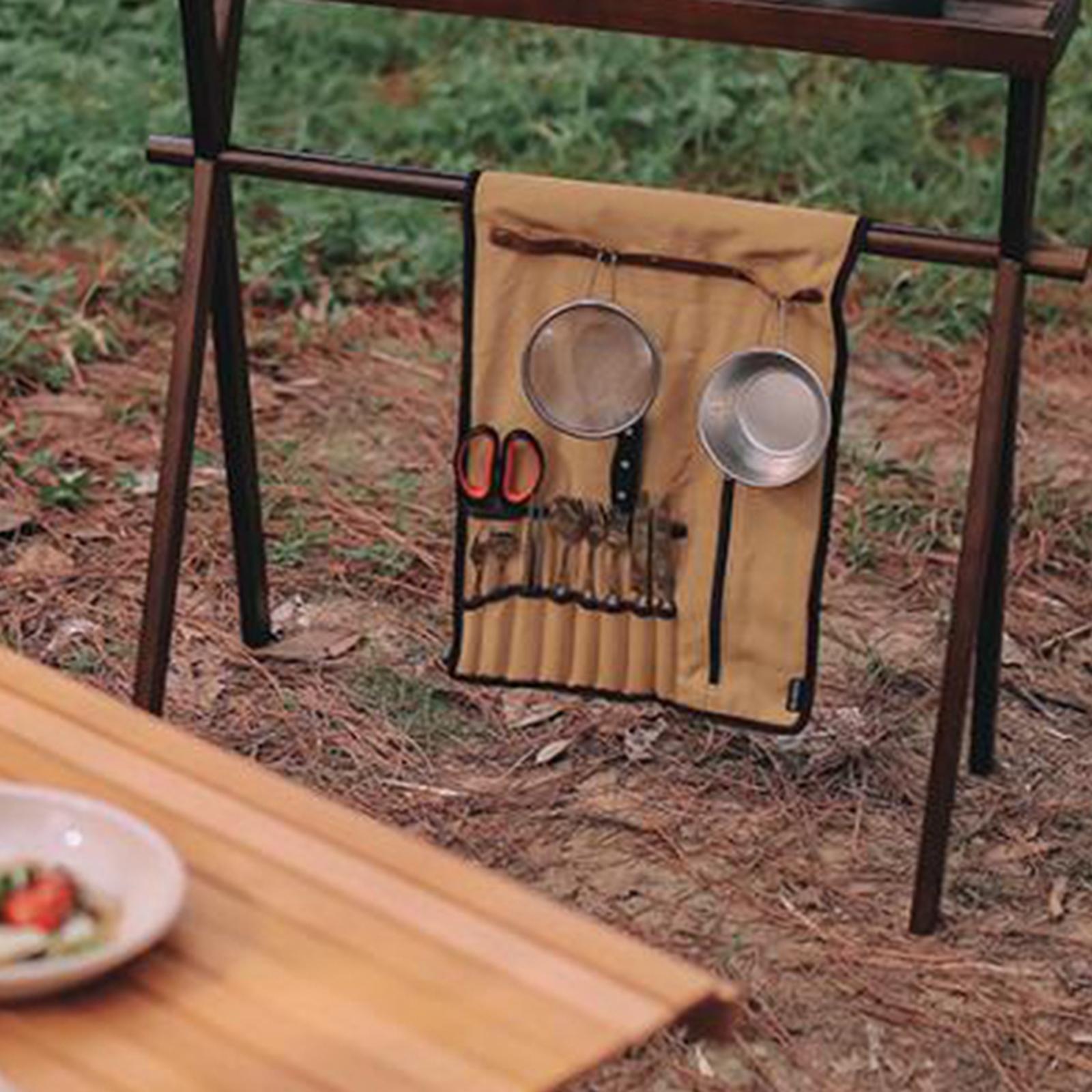 Portable Camping Utensil Roll  - огляд і ціна Camping Cooking Utensil Holder