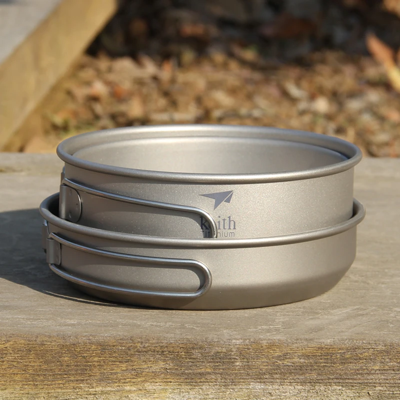 Keith 3PCS Titanium Cookware P - огляд і ціна Camping Hiking Cooking