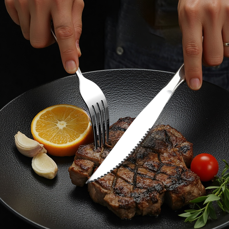 High-End Stainless Steel Trave - огляд і ціна Camping Cooking Knife Set