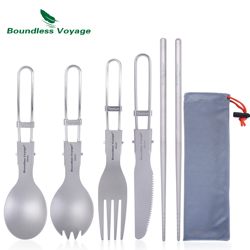 Boundless Voyage Titanium Camp - огляд і ціна Camping Cooking Knife Set