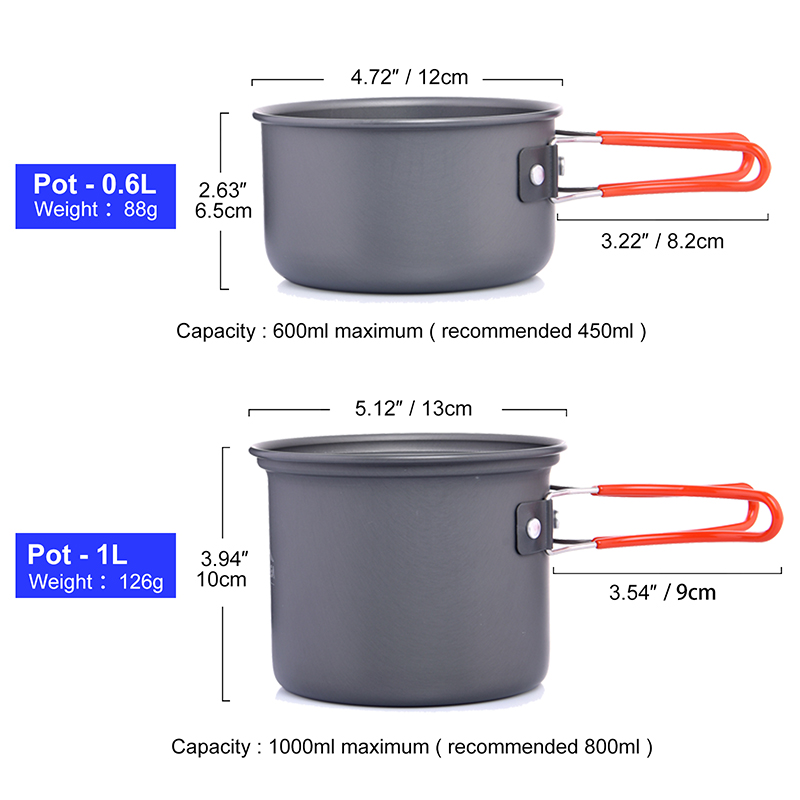 Widesea Camping Cookware Set O - огляд і ціна Camping Cooking Knife Set