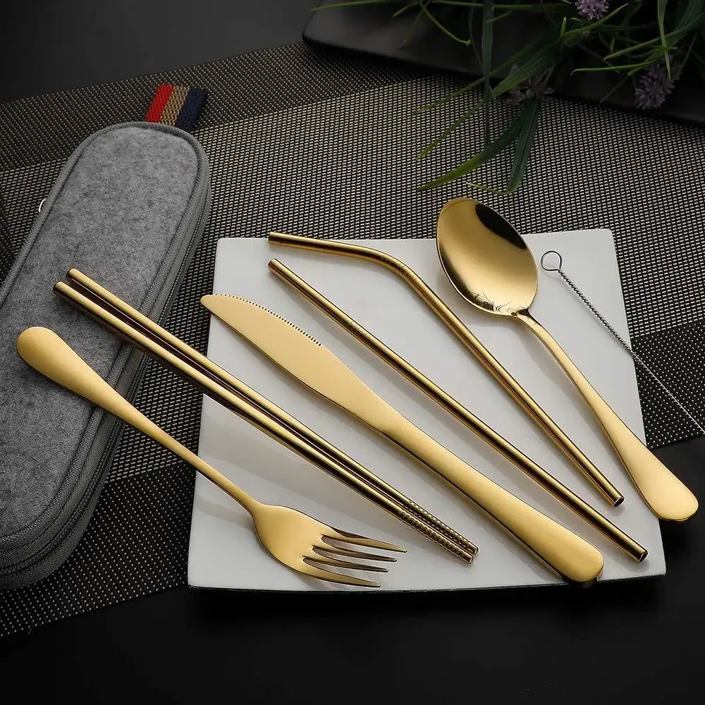 8Pcs/set Tableware Reusable Tr - огляд і ціна Camping Cooking Knife Set