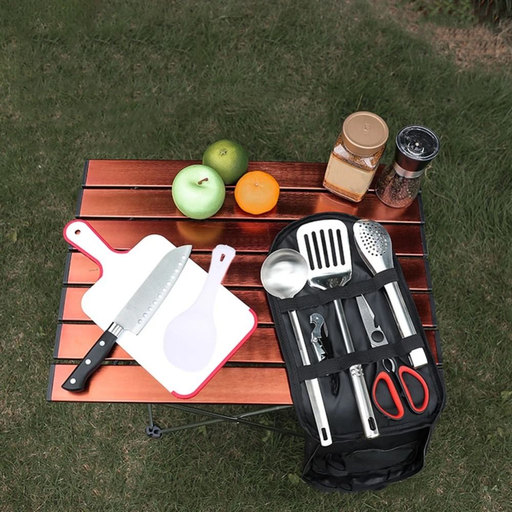 2024 Picnic Utensil Set Storag - огляд і ціна Camping Outdoor Cooking Table