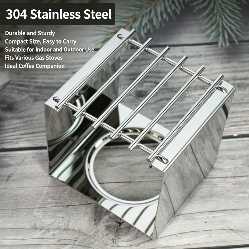 Stainless Steel Square Coffee  - огляд і ціна Camping Hiking Cooking