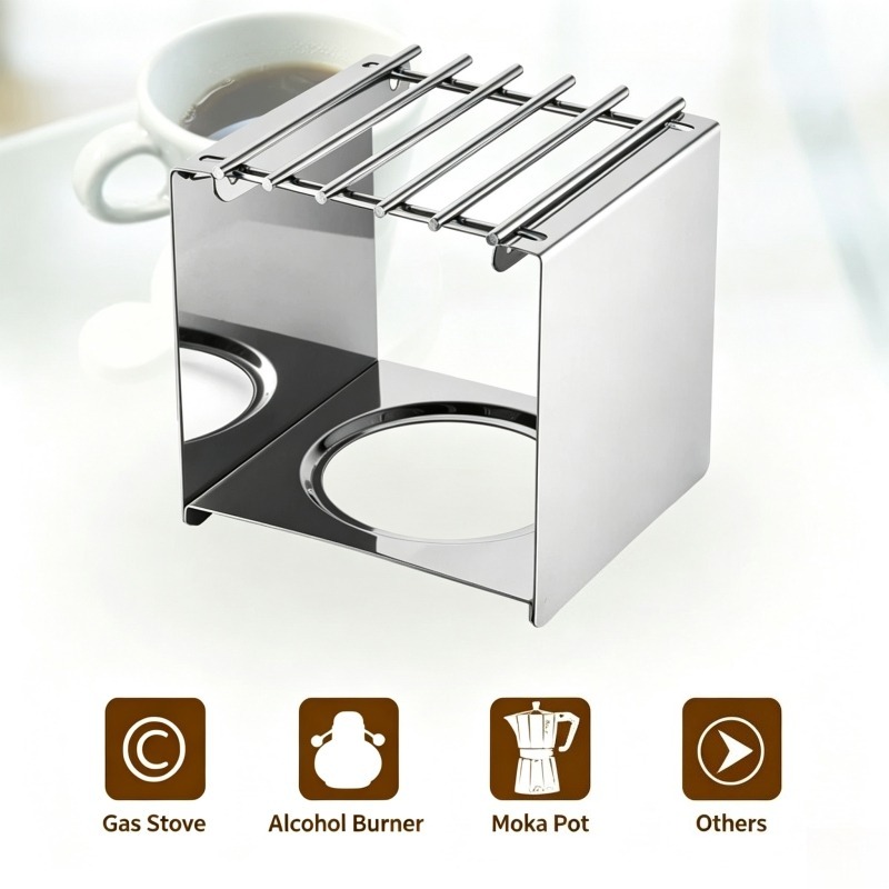 Stainless Steel Square Coffee  - огляд і ціна Camping Hiking Cooking