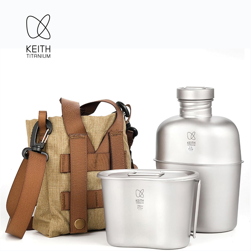 KEITH  Pure Titanium Canteen M - огляд і ціна Camping Hiking Cooking