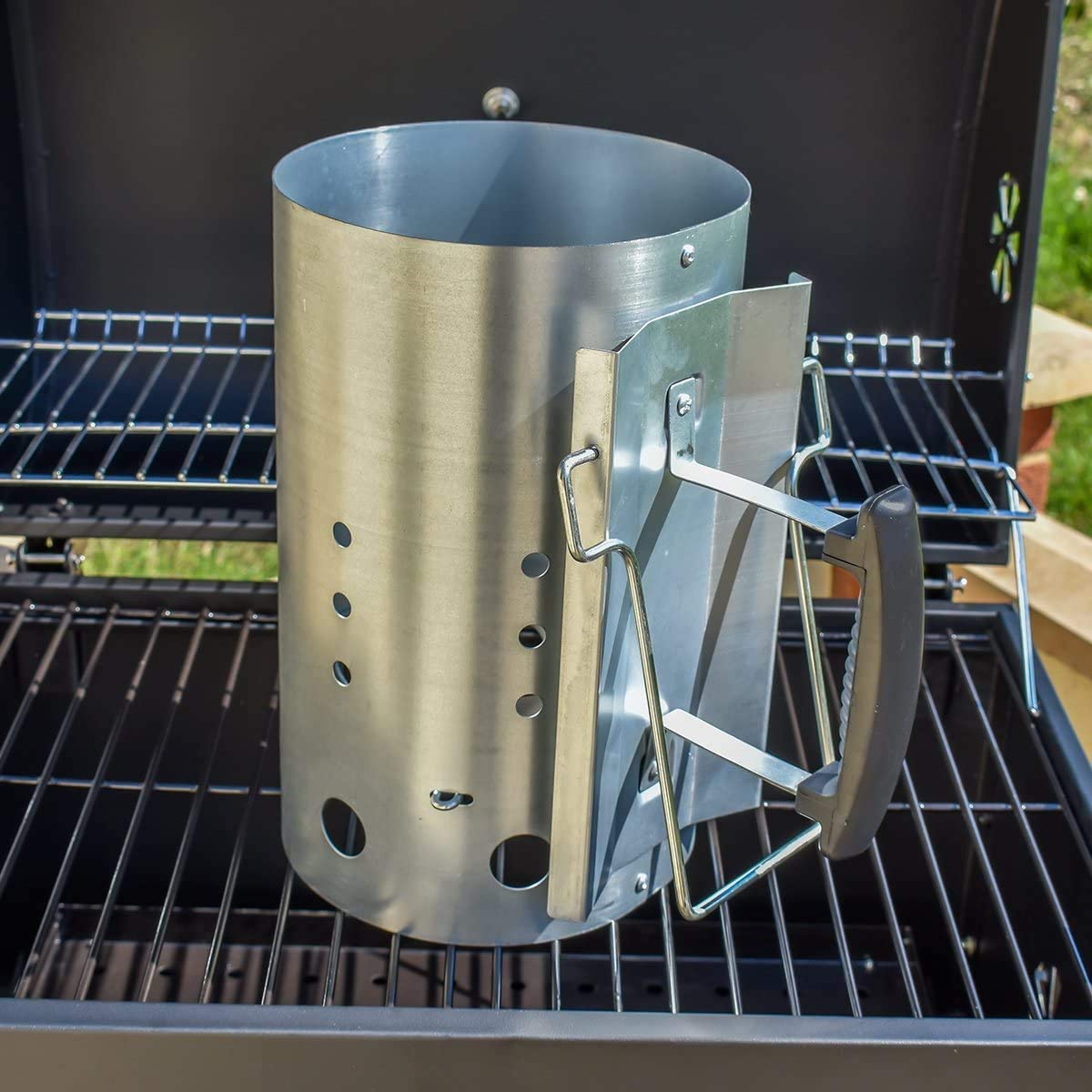 Chimney Starter with Safety Ha - огляд і ціна Charcoal Chimney Starter