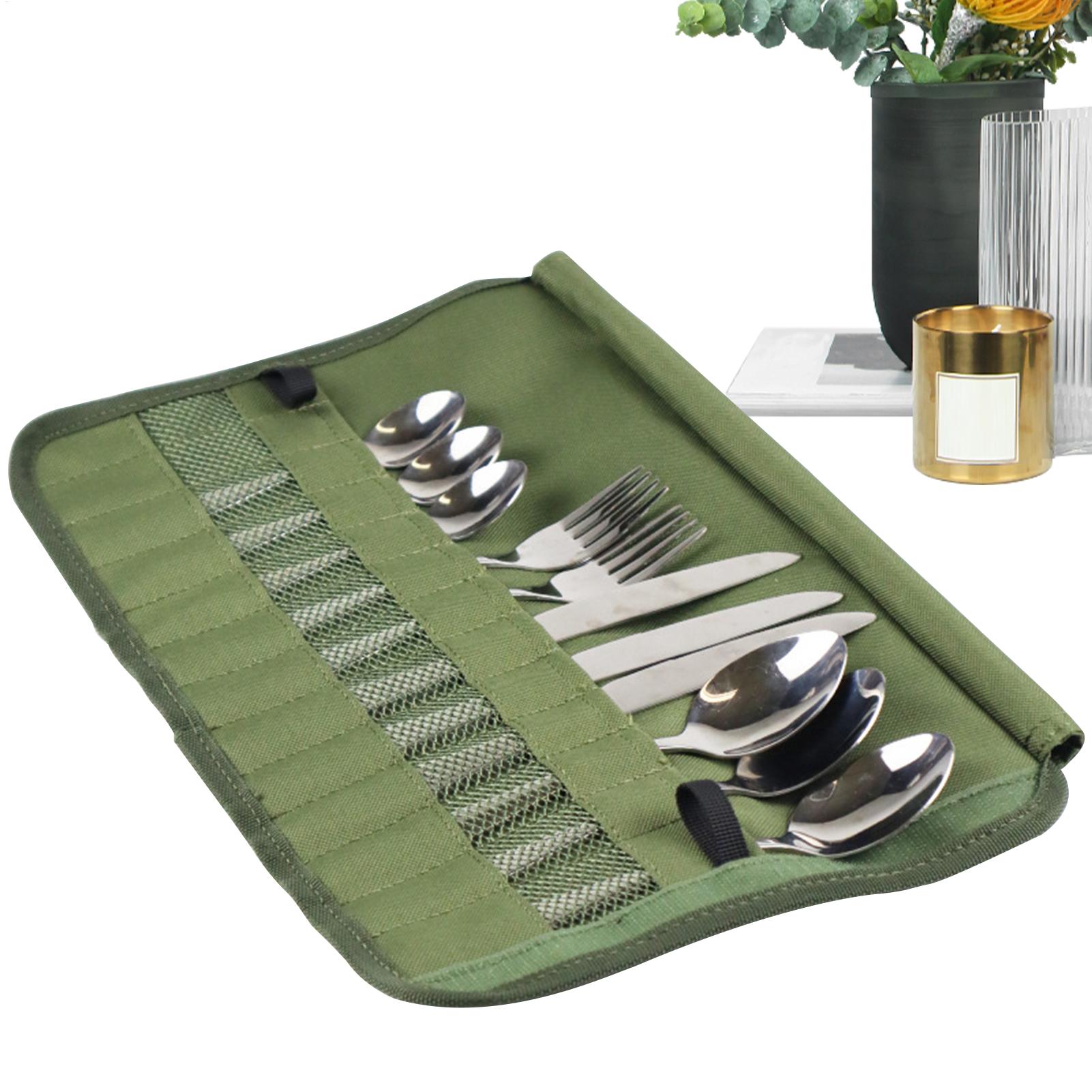 Camping Tableware Roll Bag Cam - огляд і ціна Camping Cooking Utensil Holder