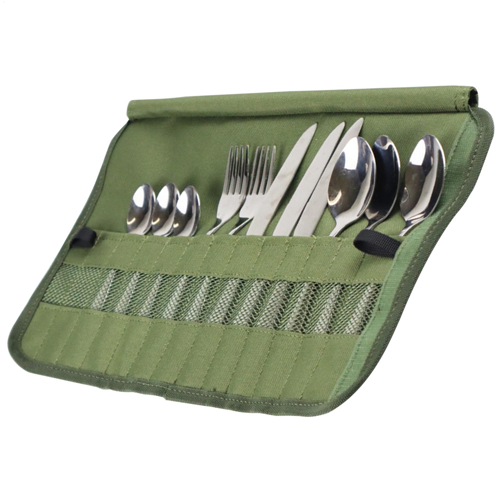Camping Tableware Roll Bag Cam - огляд і ціна Camping Cooking Utensil Holder