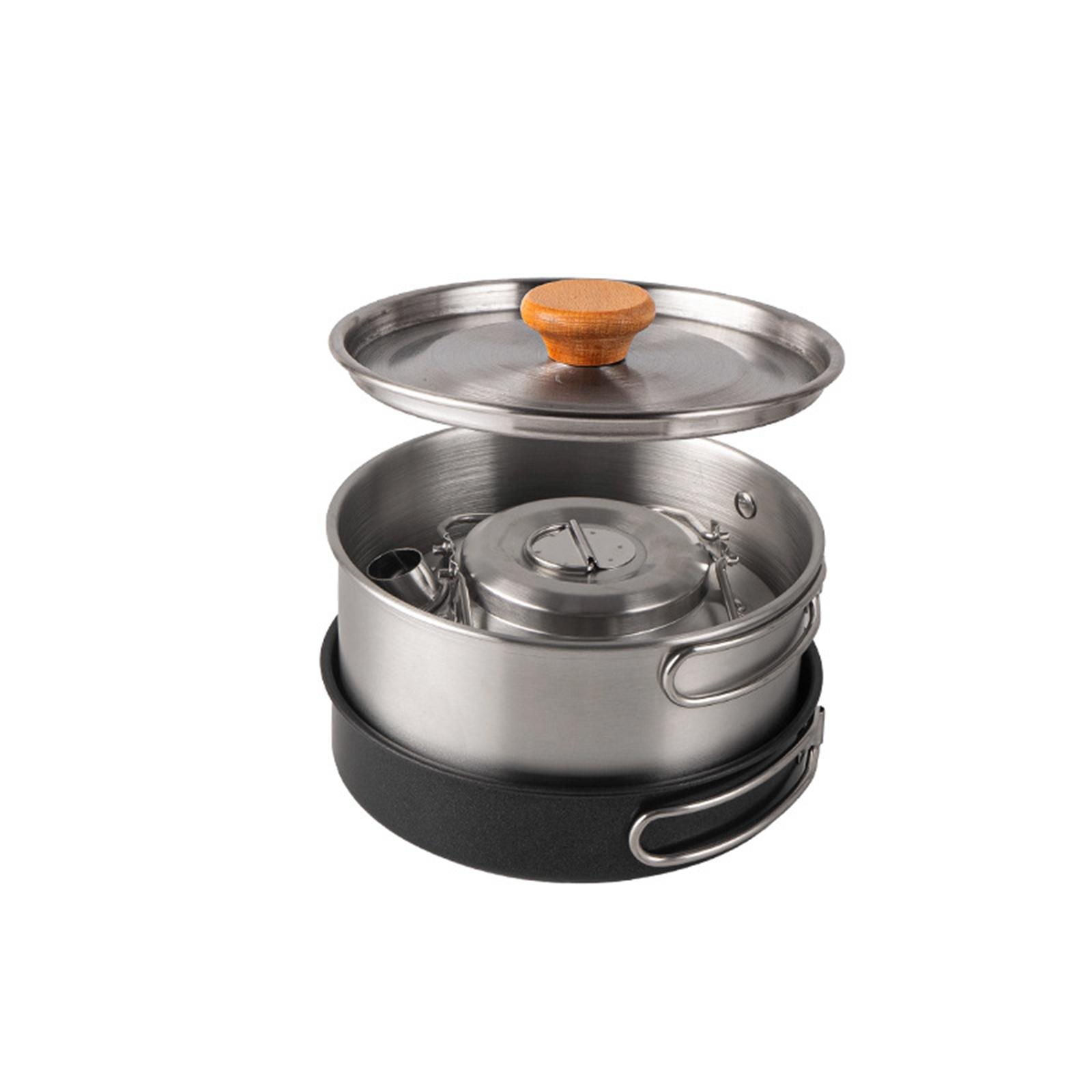 Camping Cookware Camping Cooki - огляд і ціна Camping Cooking Set With Kettle