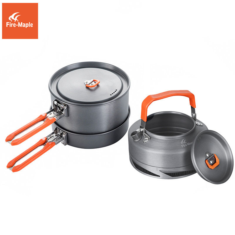 Fire Maple Camping Cookware Ut - огляд і ціна Camping Cooking Set With Kettle