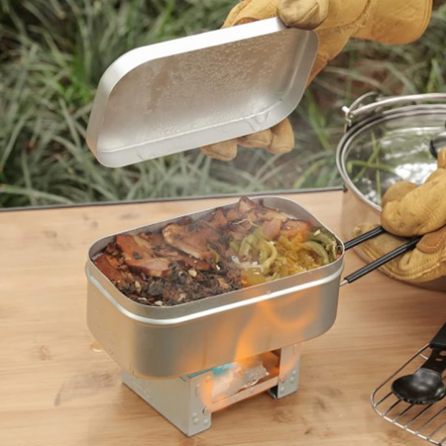 Foldable Bento Box Handle, Lun - огляд і ціна Camping Cooking Box