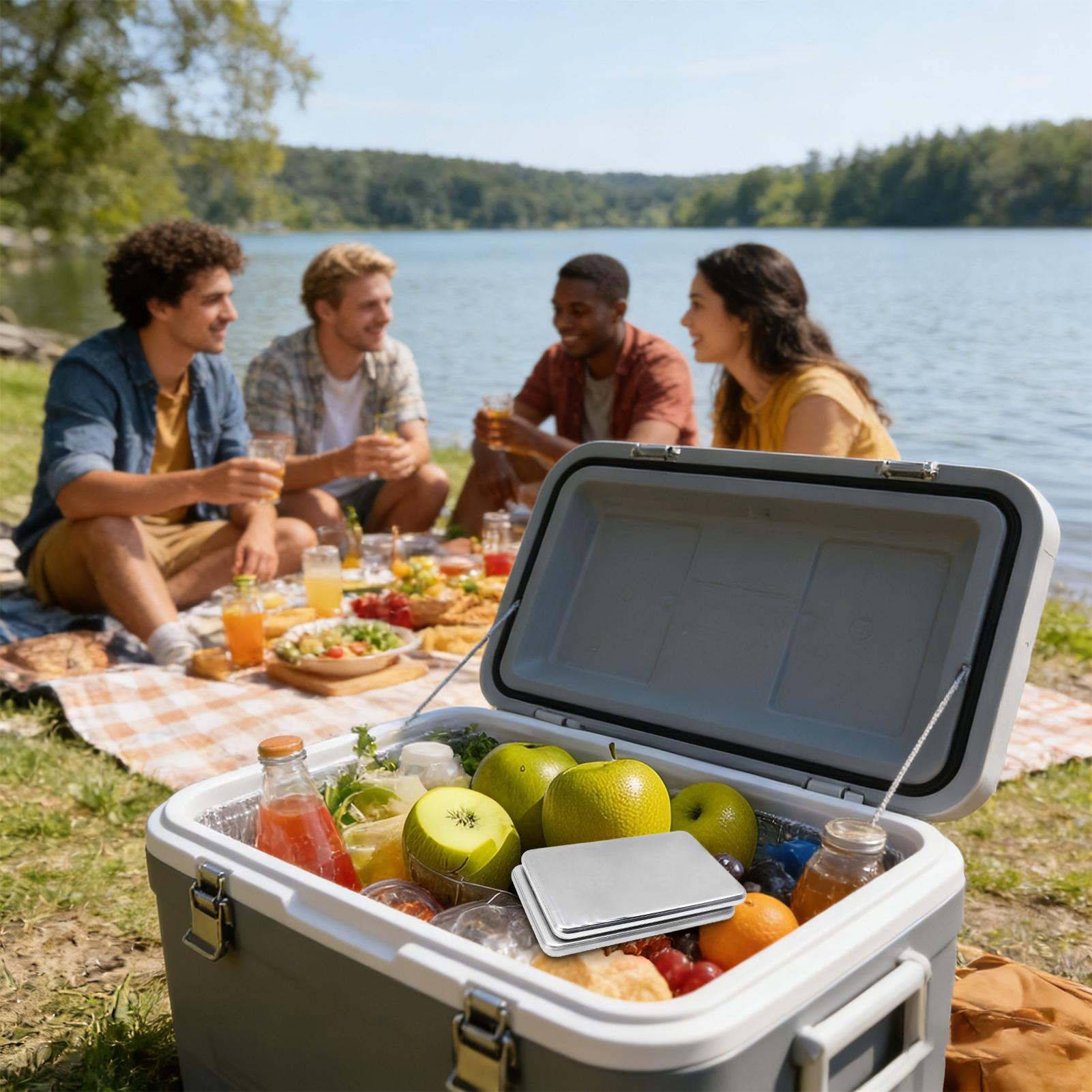 2pcs Stainless Steel Ice Packs - огляд і ціна Camping Cooking Box