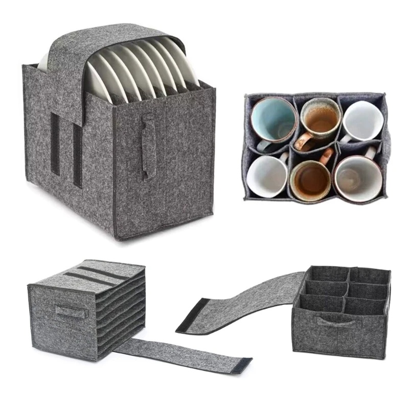 1pc Felt Plate Dish Cup Storag - огляд і ціна Camping Cooking Utensil Holder
